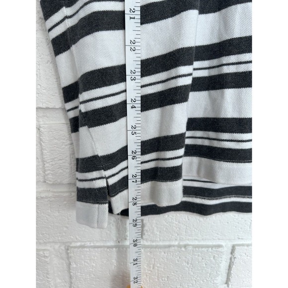 Kirra Skate Surf 90s Y2K Polo Mens Large Short Sleeve White Striped Vintage - Picture 3 of 5